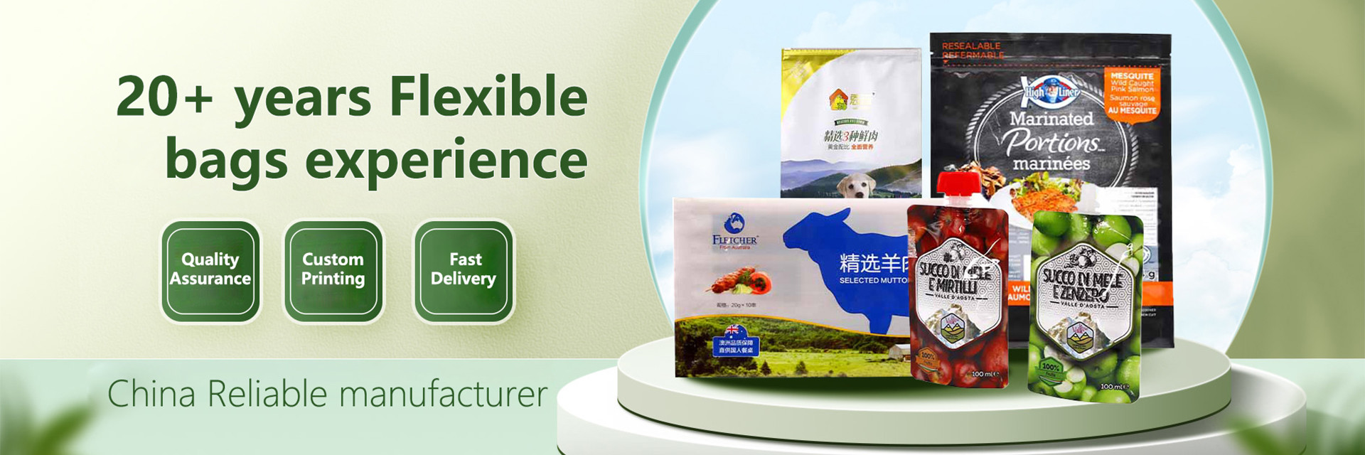 quality Stand Up Plastic Pouch Packaging factory