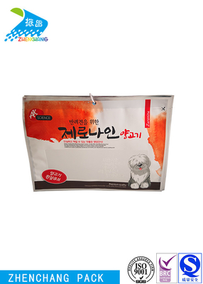 Transparent 3 Side Seal Pouch Packaging Aluminum Foil Heat Seal For Pet Food